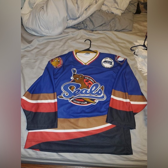 ‼️EXTREMELY RARE‼️ ORLANDO SEALS HOCKEY CLUB JERSEY 🦭🏒 - Picture 1 of 7